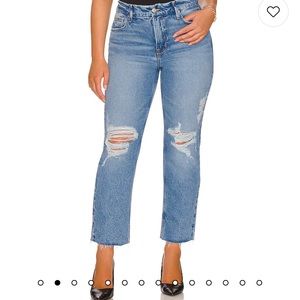 Good American Jean -Good Icon Crop -Indigo -Sz 16